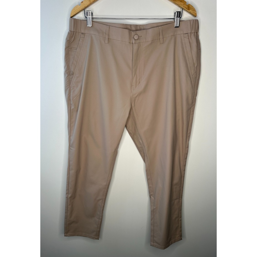Jack Archer Jetsetter Tech Pants 36 x 28 Oak Khaki Travel Performance Stretch - Picture 10 of 10